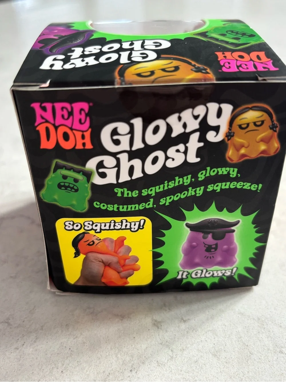 NeeDoh Glowy Ghost Kids Sensory Toy - Red